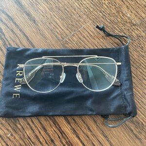 Krewe “Elysian” optical glasses, rose gold